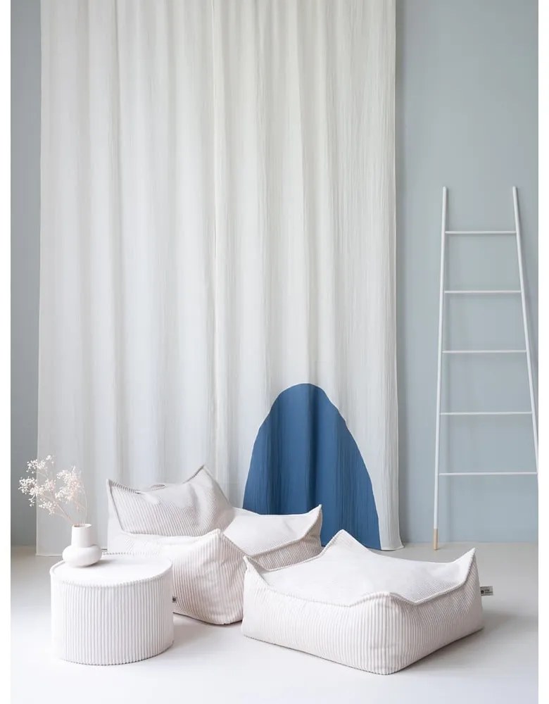 Krémszínű kordbársony gyerek babzsákfotel Chair – Wigiwama