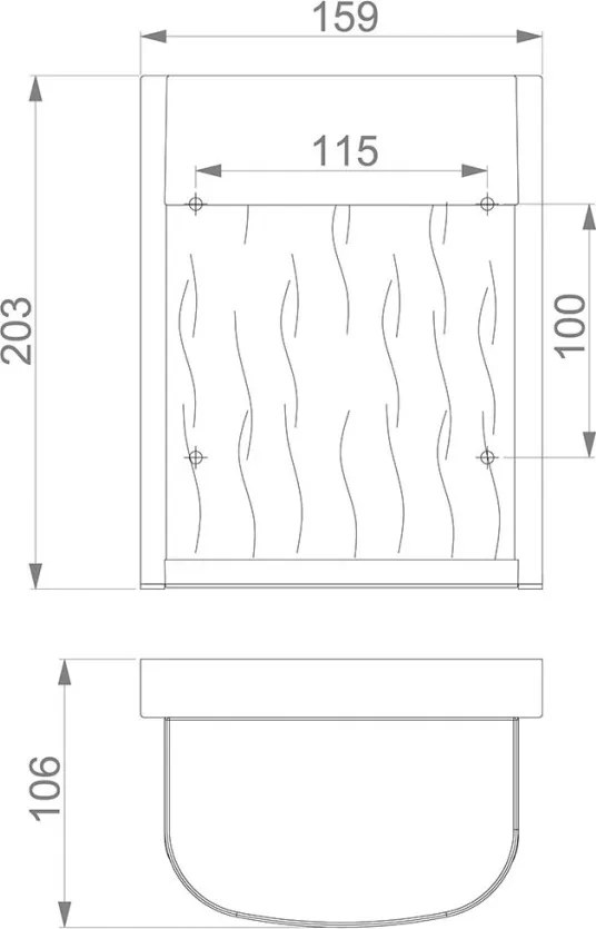 ELSTEAD FE-BENNIE-S-ANBZ BENNIE Modern Kültéri Fali Lámpa Barna LED IP44