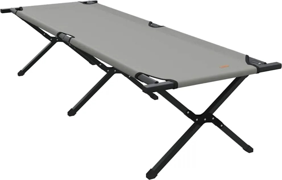 vidaXL Összecsukható Kemping Ágy Szürke 193 x 69 x 45 cm Oxford szövet