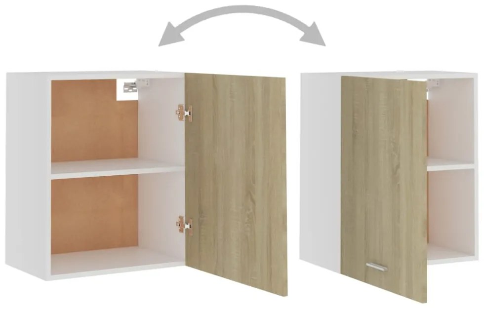 “Lyon” 2 db sonoma tölgy színű szerelt fa függő szekrény