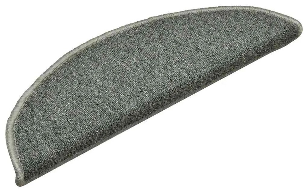 30 db sötétzöld félkör alakú lépcsőszőnyeg 56 x 17 x 3 cm