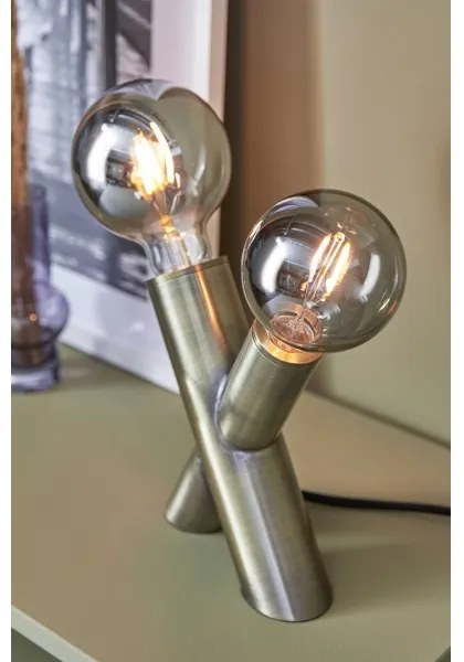 Markslöjd 108053 - Asztali lámpa SIMUL 1xE27/40W + 1xE14/40W/230V arany