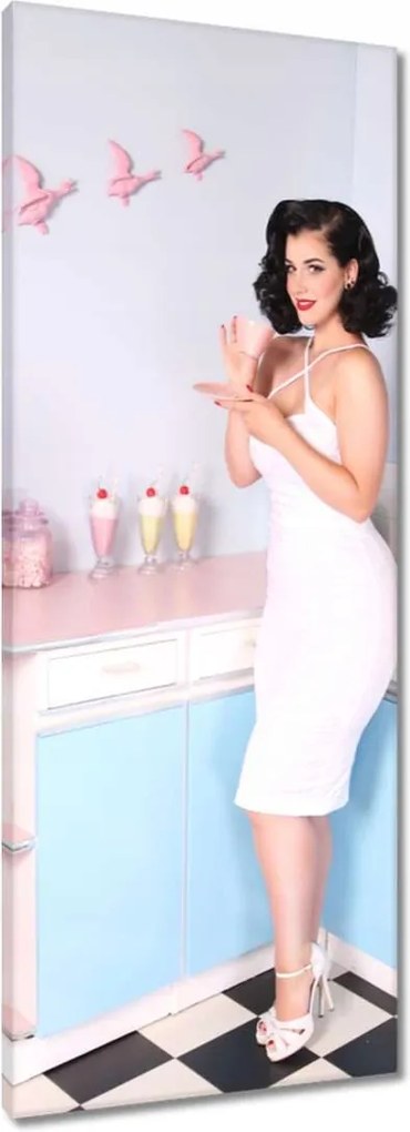 Vászonkép 40x100 Vintage Nő Csaj