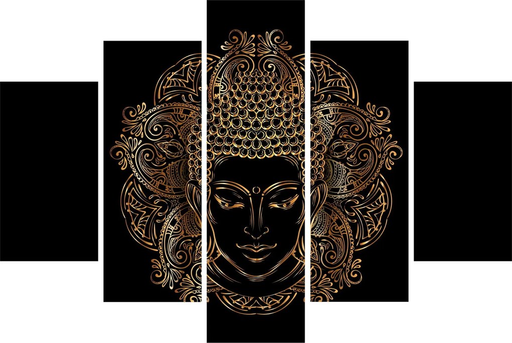 Arany Buddha képe (150x105 cm)