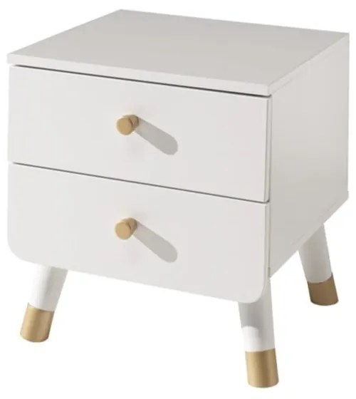 Billy fehér gyerek borovi fenyő éjjeliszekrény - Vipack