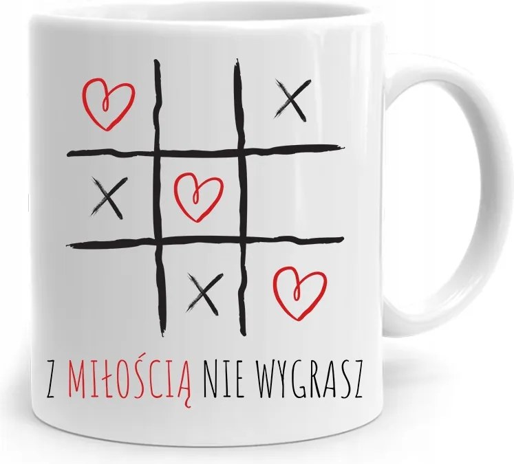 Bögre Ajándék Valentin Napra Szeretettel Nem Nyersz fényképes nyomattal