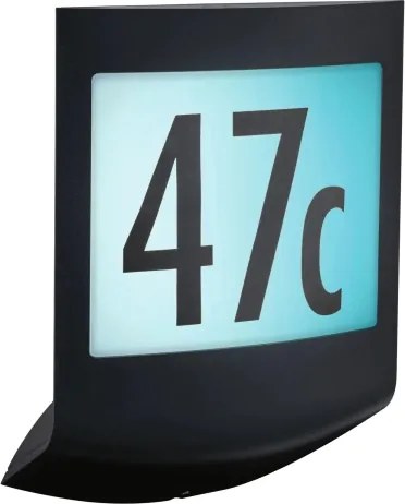 Paulmann 94513 - RGBW LED/8,2W IP44 Dimmelhető házszámvilágítás PADEA 230V