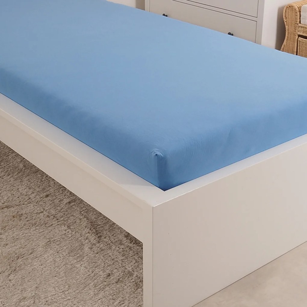 4Home Mako jersey lepedő kék, 90 x 200 cm
