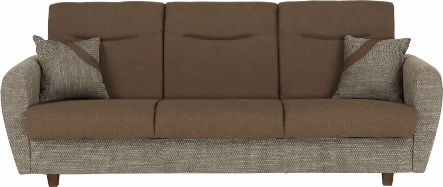 3-ülés ágyfunkcióval, barna, MILO 3-Ülés