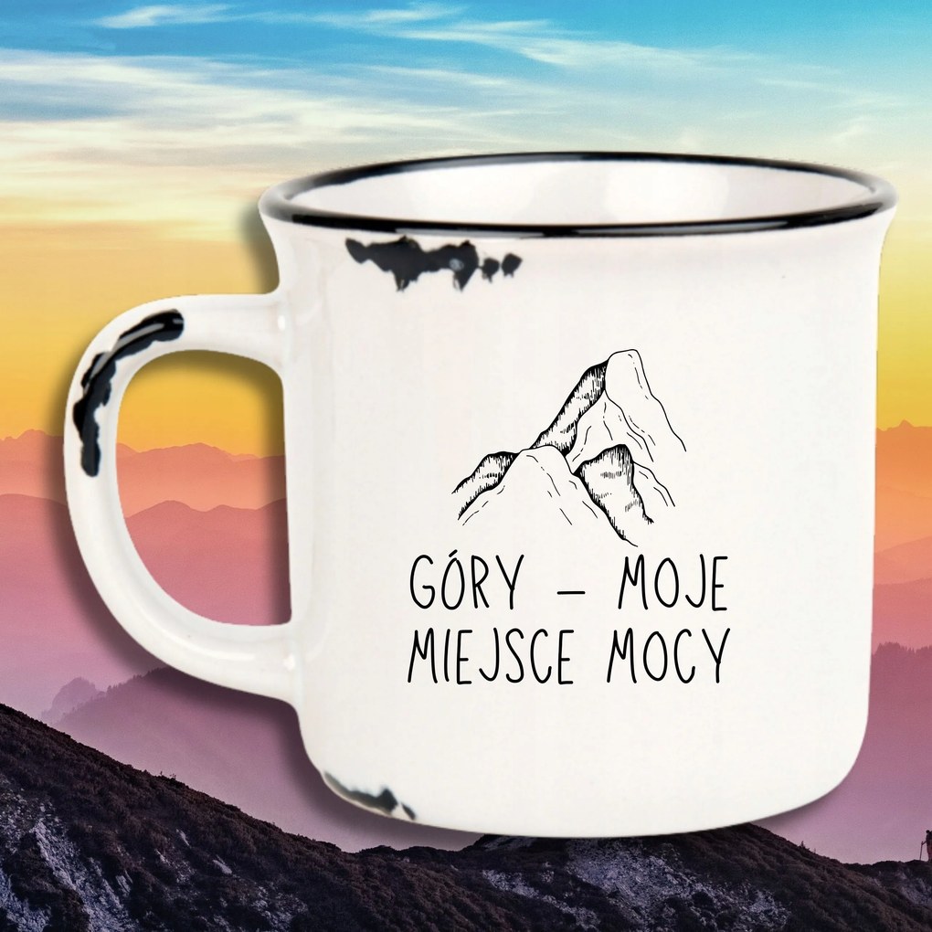 Bögre Fehér Retro Vicces Ajándék Hegy Az Én Helyem