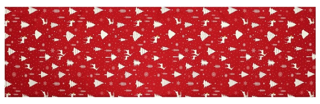 Karácsony karácsonyi asztali futó 40 x 150 cm, piros