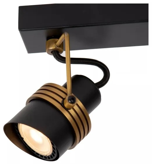 Lucide 34944/02/30 - Spotlámpa TUNDRAN 2xGU10/5W/230V fekete