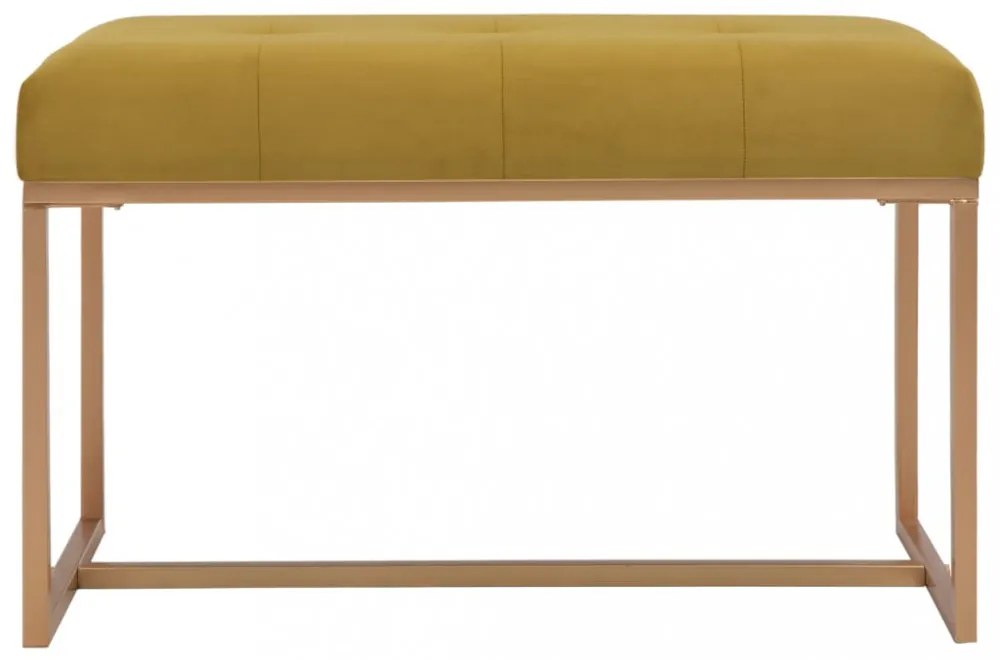 mustársárga bársonypad 80 cm