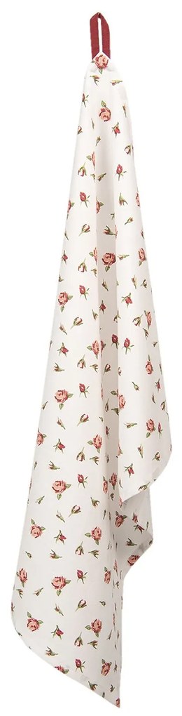 Vintage rózsás Konyharuha pamut Romantic Roses