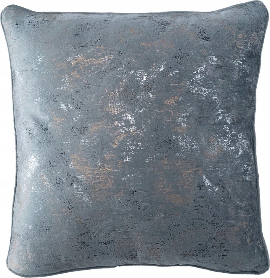 Díszpárnahuzat márvány glamour 40x40 cm Sötétszürke