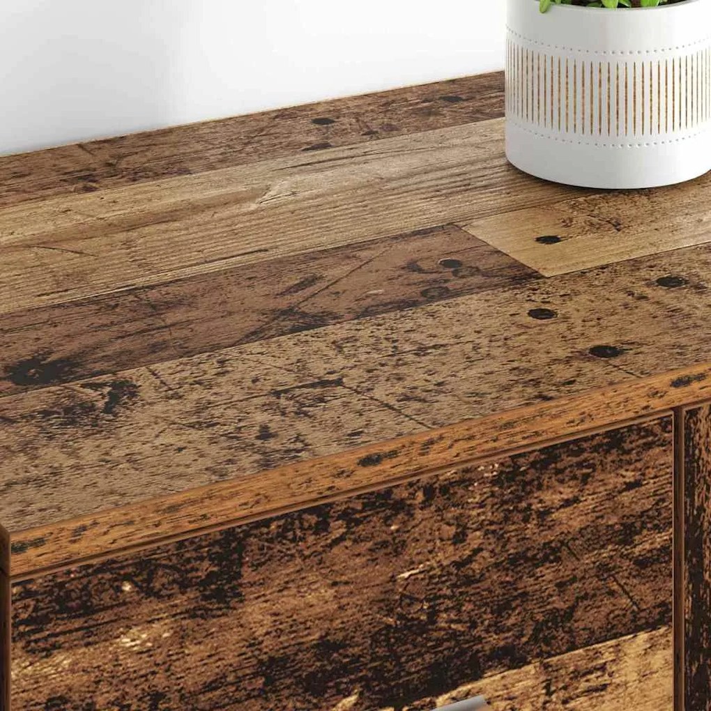 Oldalszekrények Corona 2 pcs Öreg fa 59 x 39 x 80 cm Faanyag