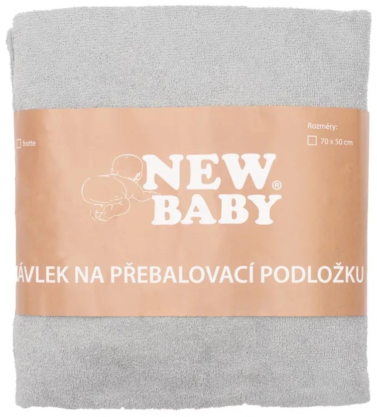 Huzat pelenkázó lapra New Baby 50x70 szürke