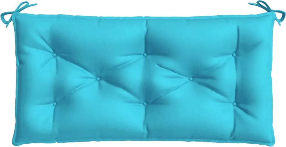 vidaXL türkizkék szövet kerti padpárna 110 x 50 x 7 cm