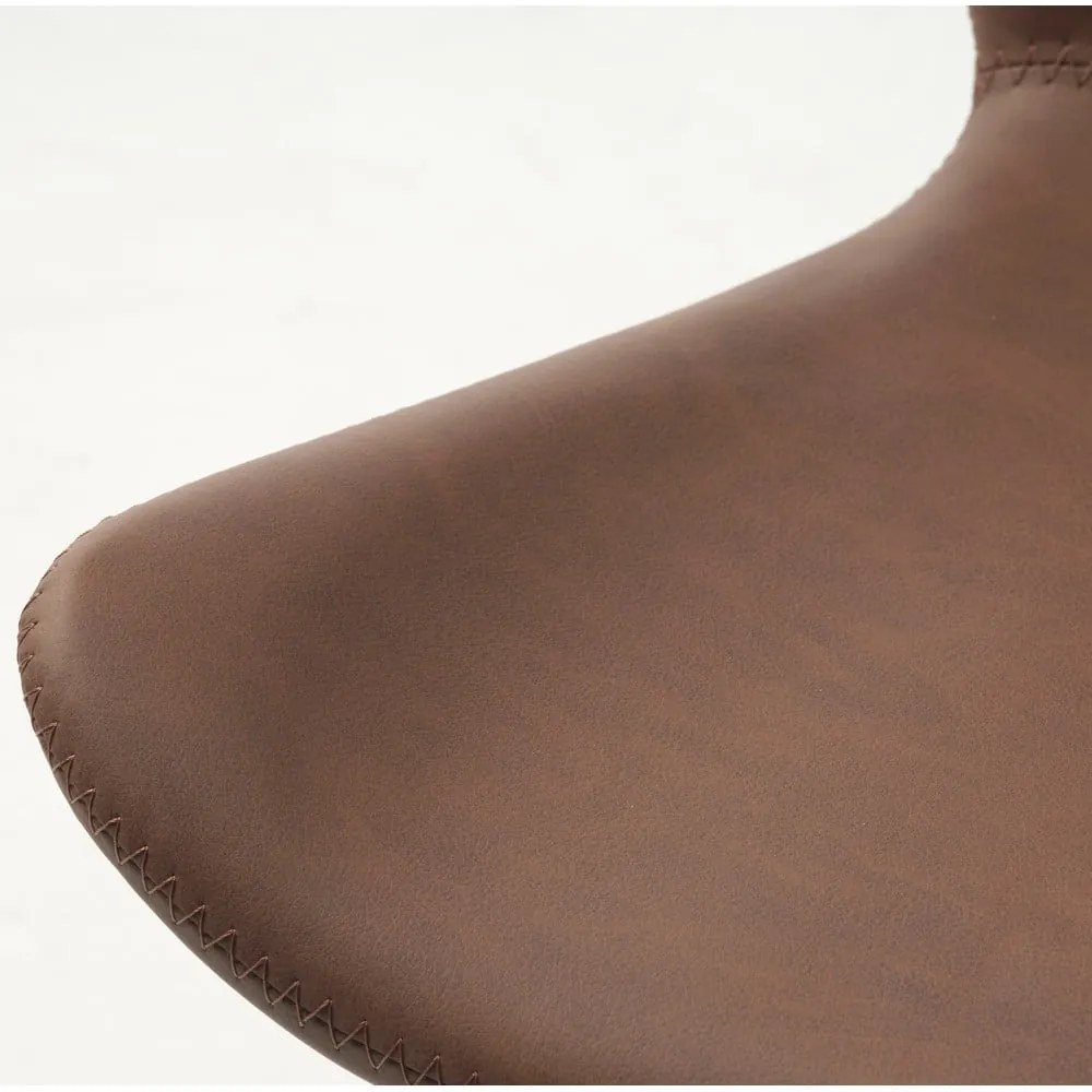 Konyakbarna bőrutánzat étkezőszék Teslin – Unique Furniture