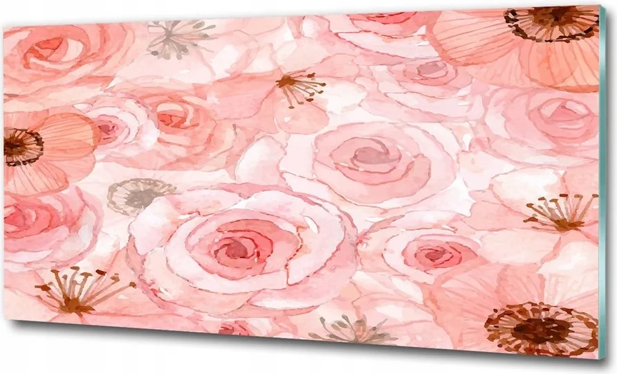 Fotó kép edzett üveg Páfrány minta 125x50