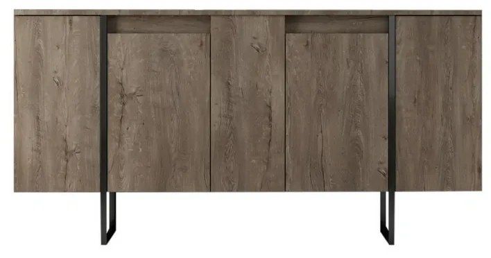 Luxe Walnut and Black szekrény