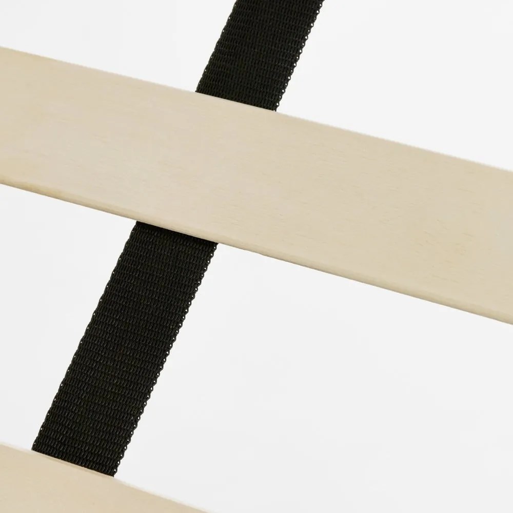 Szürke kárpitozott ágyneműtartós franciaágy ágyráccsal 180x200 cm Nahiri – Kave Home