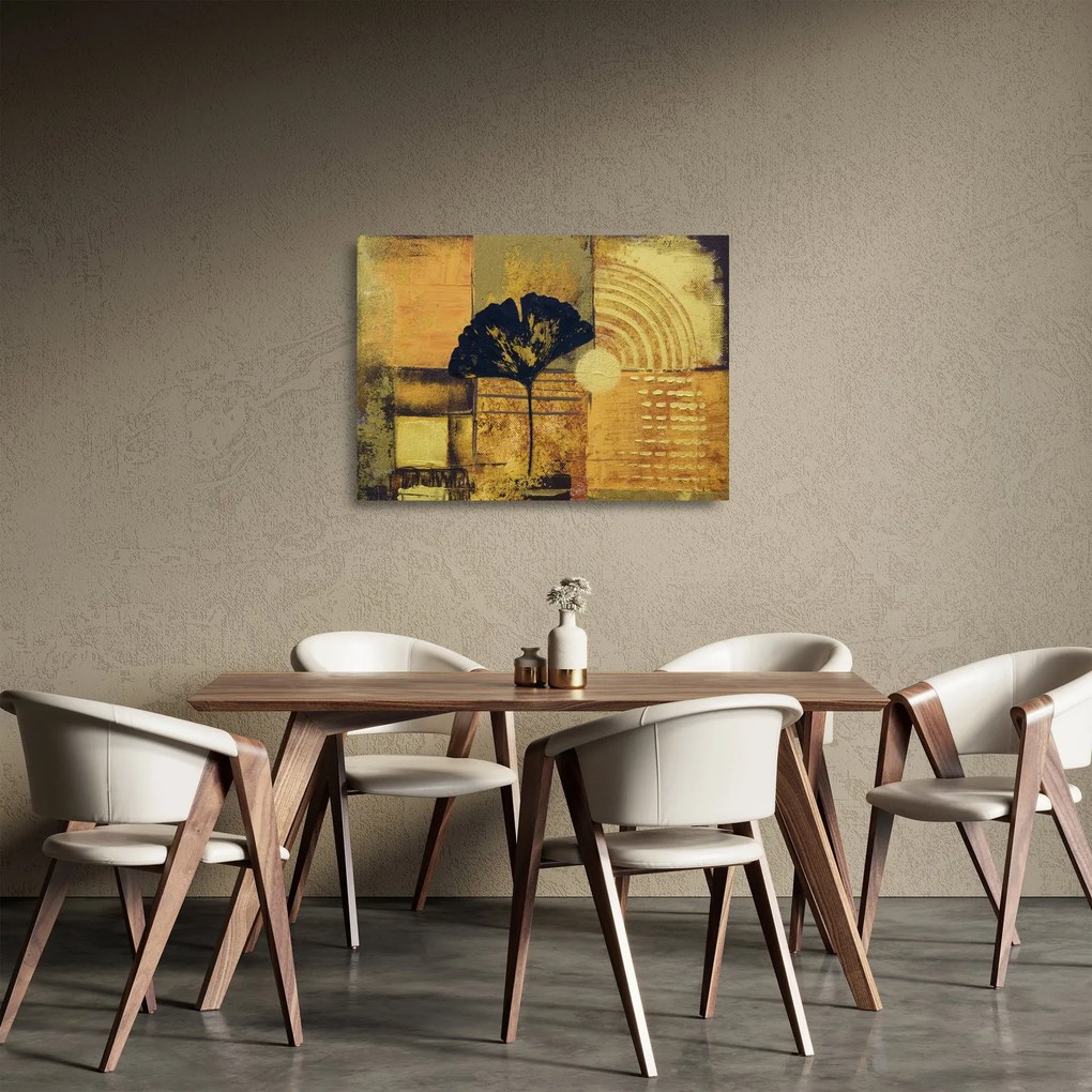 Kép - Ginkgo levél (üvegen) (70x50 cm)