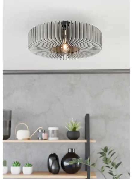 Eglo 900832 - Mennyezeti lámpa PALOMBAIA 1xE27/40W/230V szürke