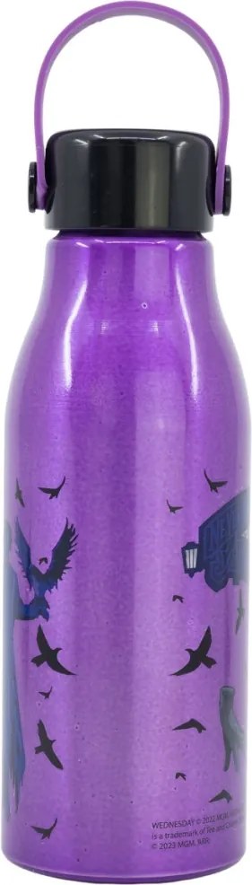 Wednesday Nevermore Flexi alumínium kulacs csavaros kupakkal, akasztóval 760 ml