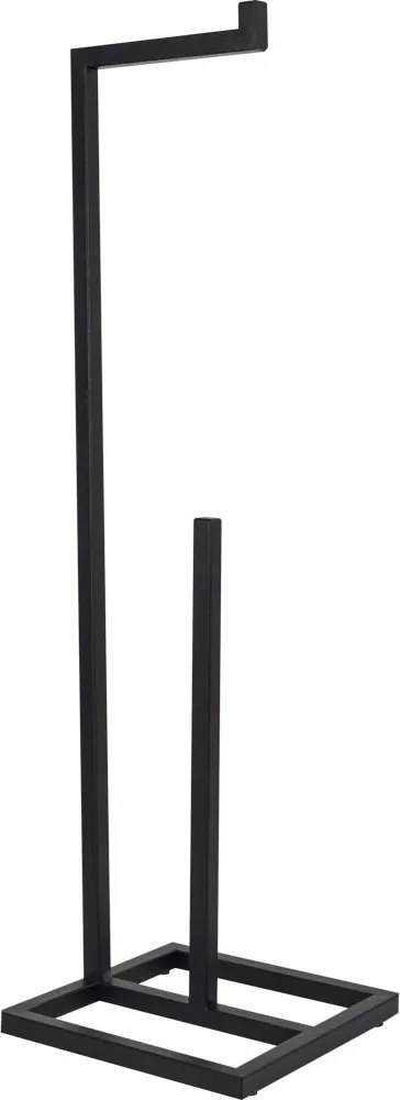 Wc-papír Tartó Állvány tartalék papírtekercsekhez Fekete szabadon álló