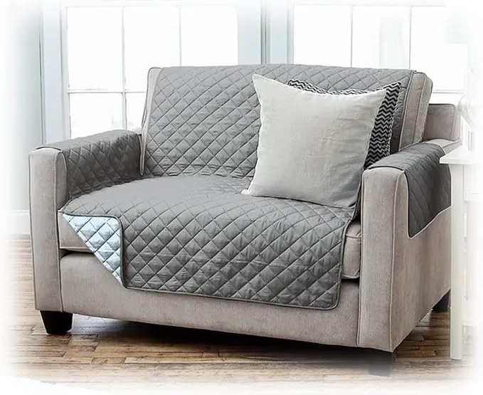 VIVA steppelt huzat 2 személyes kanapéhoz, sötétszürke/világosszürke