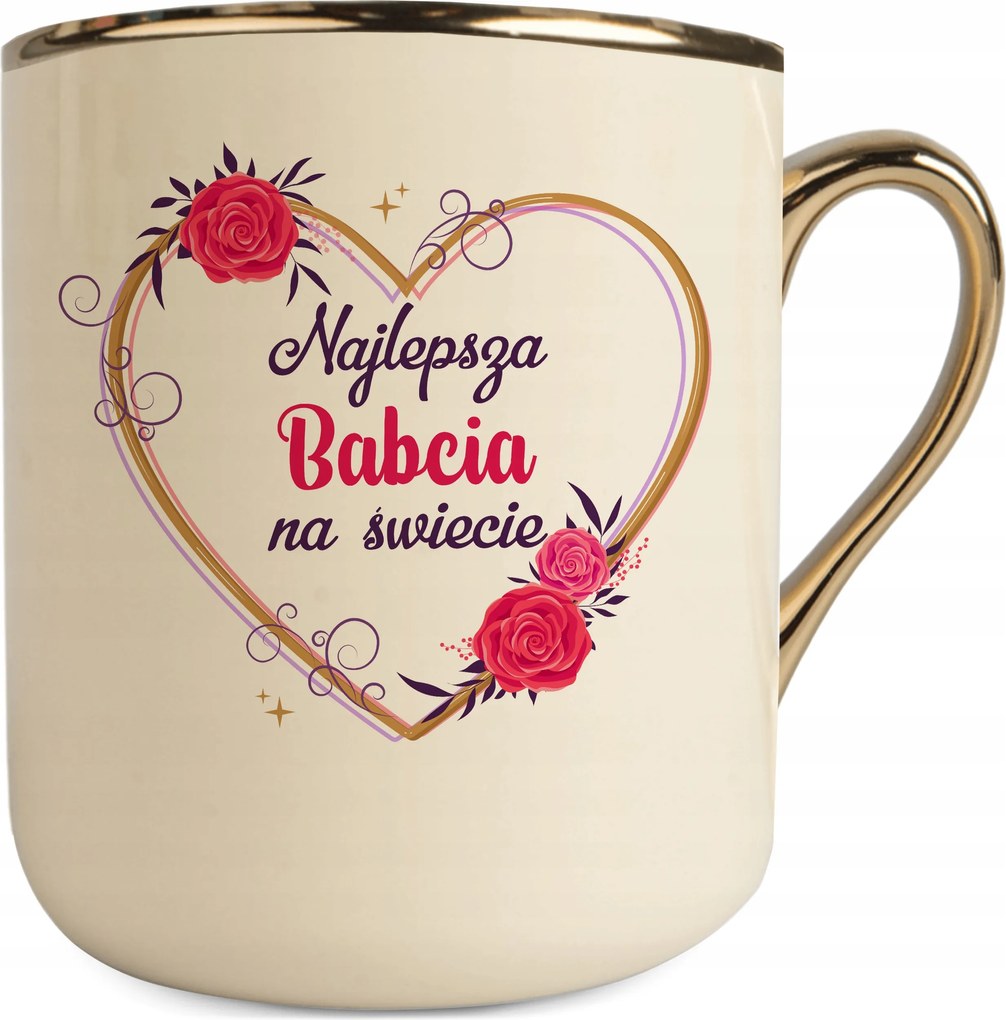 Krém-arany Bögre A Világ Legjobb Nagymamája Nagymama Napi Ajándék