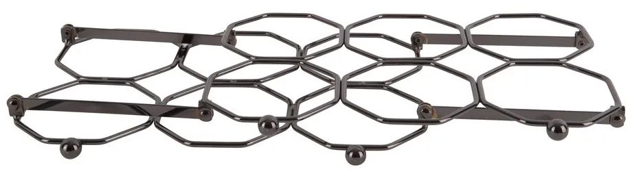 Honeycomb szürke fém összecsukható bortartó - PT LIVING
