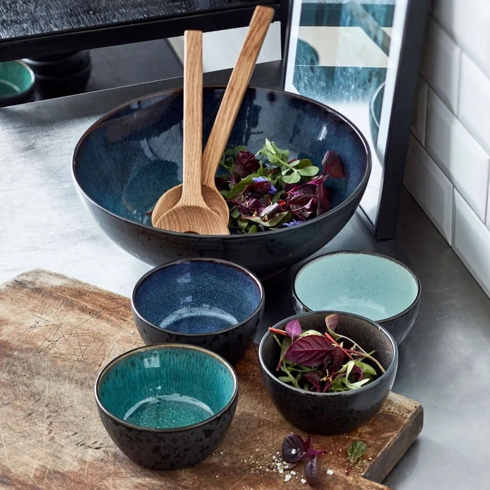 Zöld-fekete kőedény tálka 200 ml Gastro Green/Black – Bitz