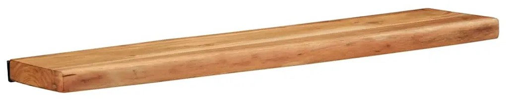2 darab tömör akácfa fali polc 80x20x3,5 cm