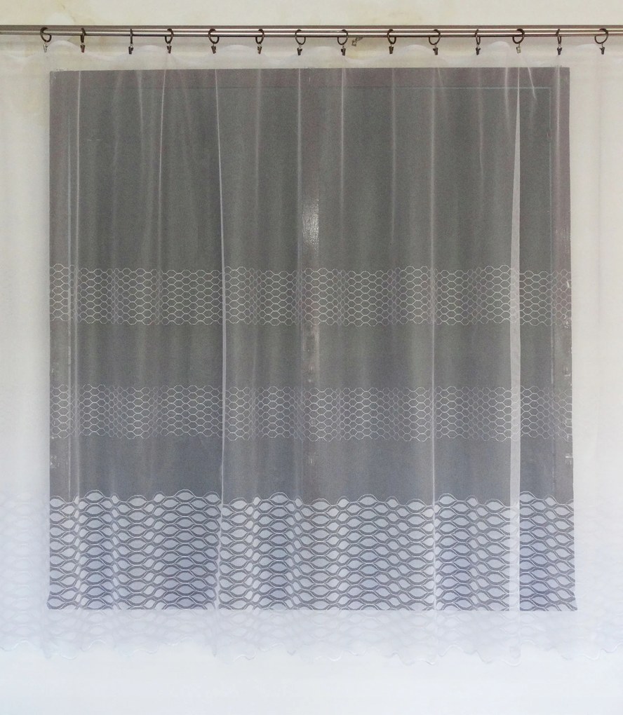 Mg Függöny 583/1 Fehér 300X180 szegélyezett Bt lengyel