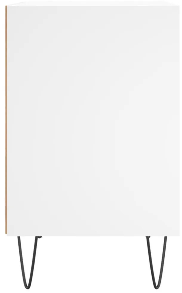 vidaXL 2 db fehér szerelt fa éjjeliszekrény 40 x 30 x 50 cm