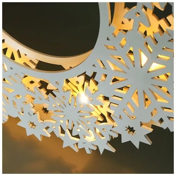 Solight 1V297 - LED karácsonyi dekoráció 10xLED/2xAA meleg fehér koszorú