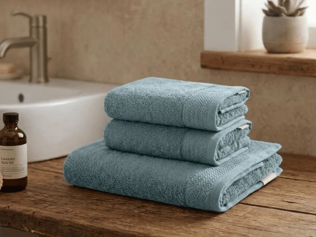 Törölköző CLYR 50x100 cm kék, 100% pamut