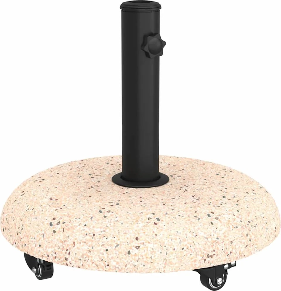 vidaXL Napernyőtalp Sárga Ø 45 x 40 cm Beton