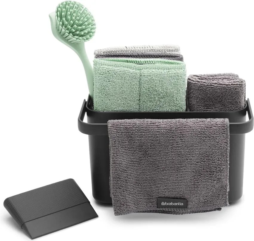 Sötétszürke újrahasznosított műanyag mosogató szett SinkSide – Brabantia