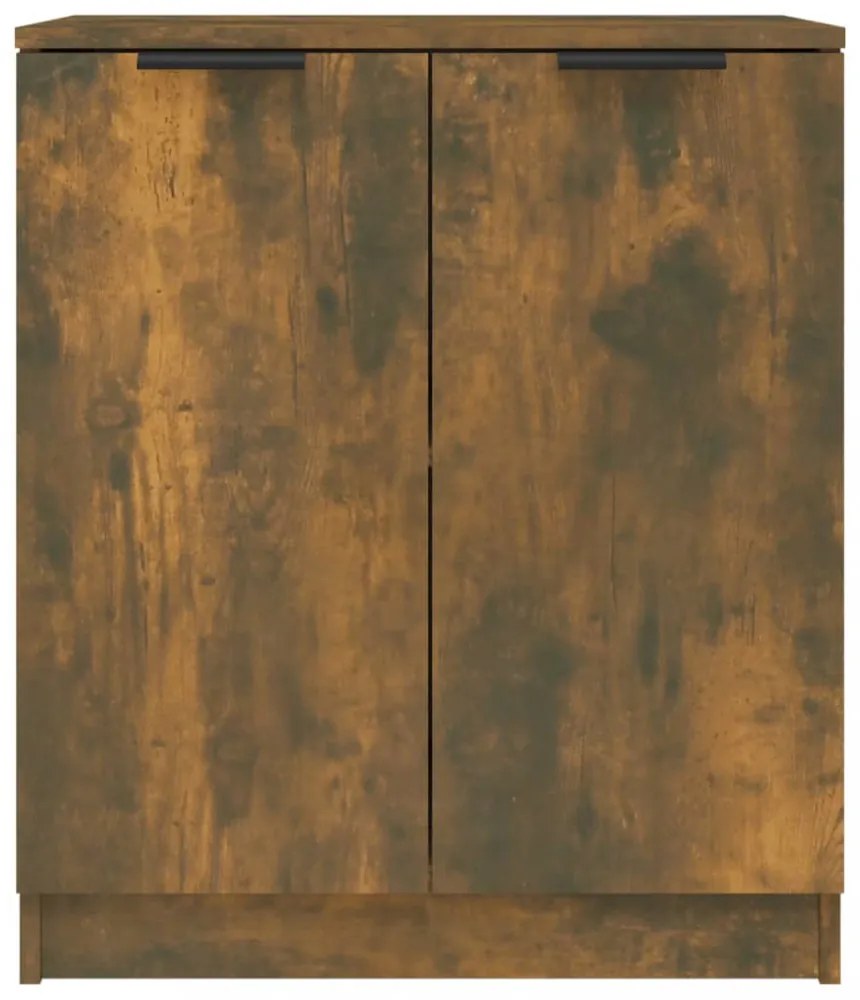 füstös tölgy színű szerelt fa tálalószekrény 60 x 30 x 70 cm