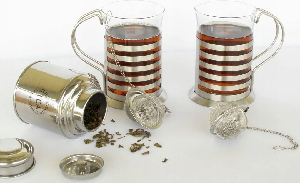 Teáskészlet pohár tartály szűrő főzz!