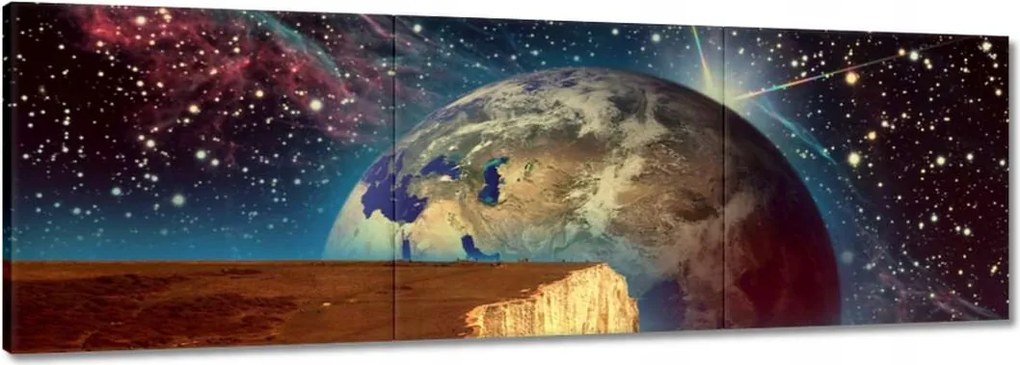 Festmények 120x40 Bolygó a szikla mögött