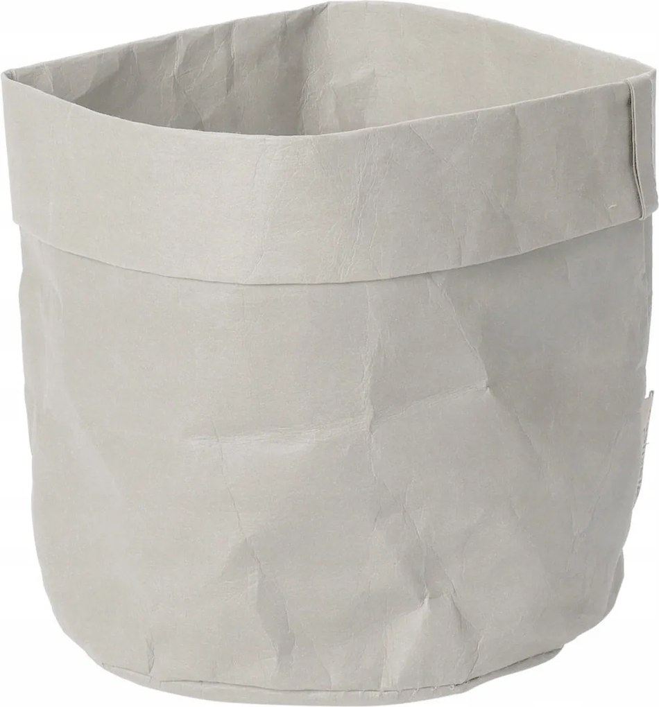 Dekoratív Szürke Papír Virágcserép Burkolat Ökológiai 19 x 18 cm