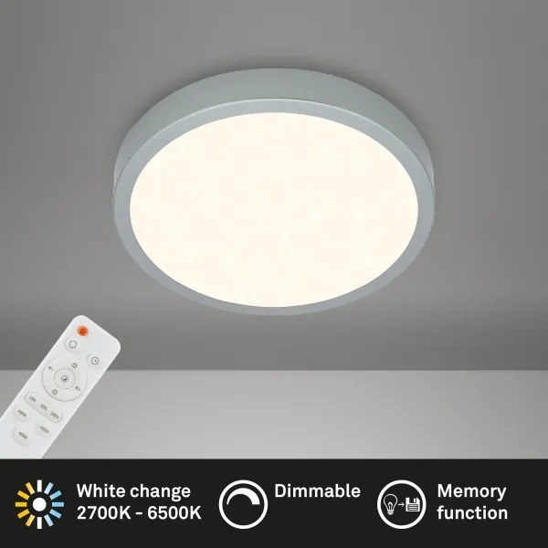 Briloner 3701-014 - LED Dimmelhető mennyezeti lámpa RUNA LED/18W/230V + távirányító