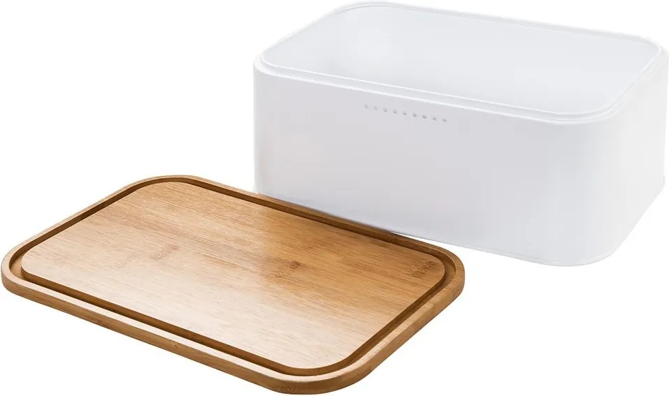 BREAD'N'BREAKFAST kenyértartó, fehér