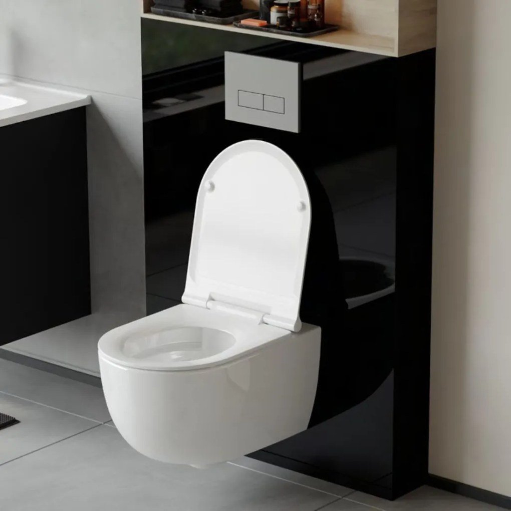 CeraStyle BELLA fali WC - perem nélküli - rimless - VORTEX örvényöblítéssel - 53 cm