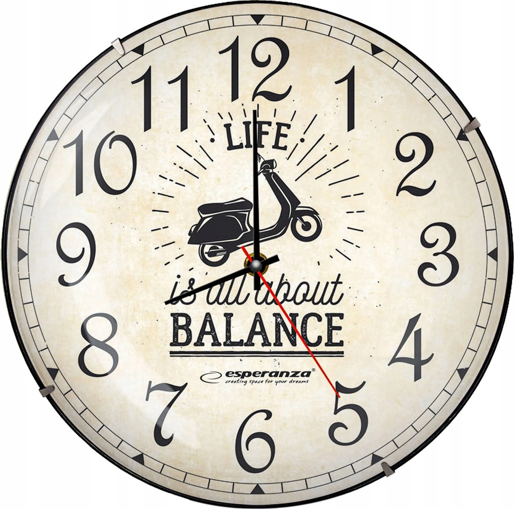 Falióra Kvarc Seattle Nagy Analóg 30CM Falra Szerelhető Jól Olvasható Robusztus