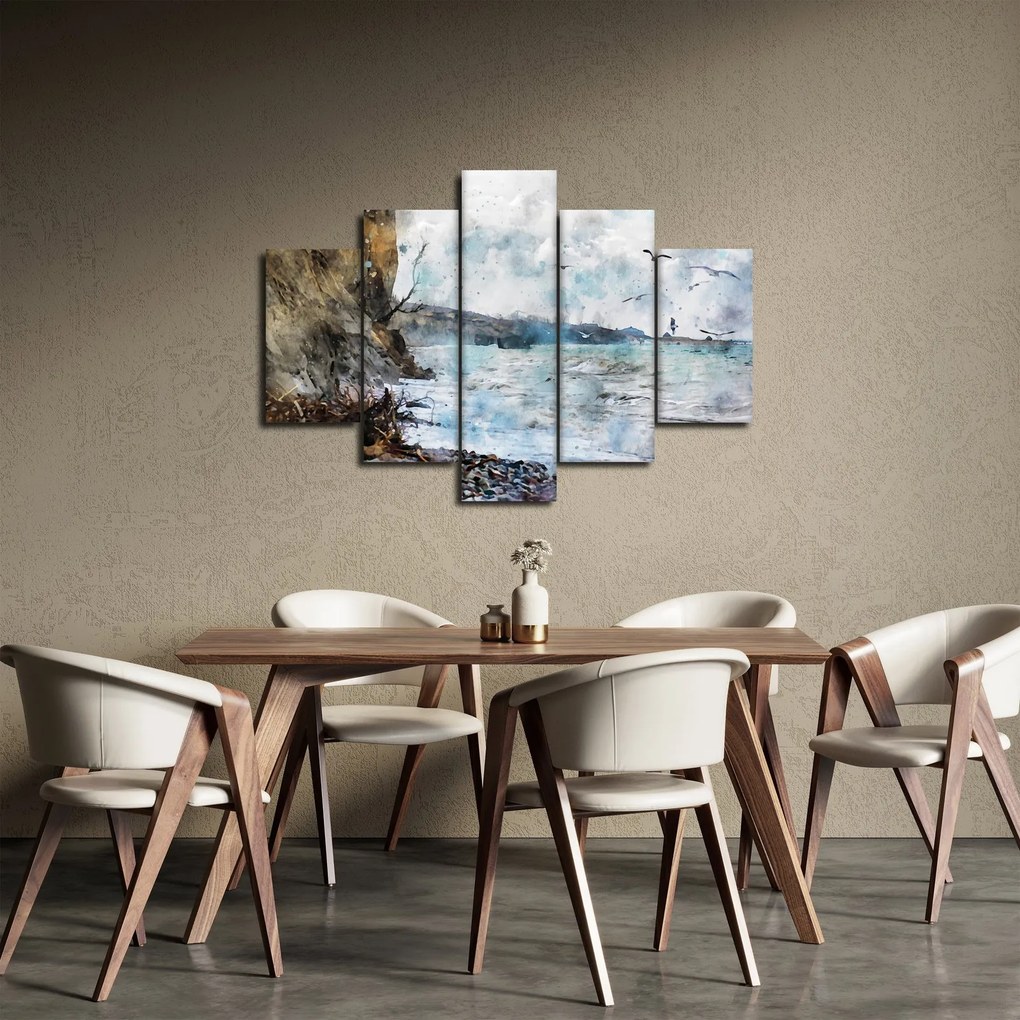 Kép - Zátony, akvarell (150x105 cm)